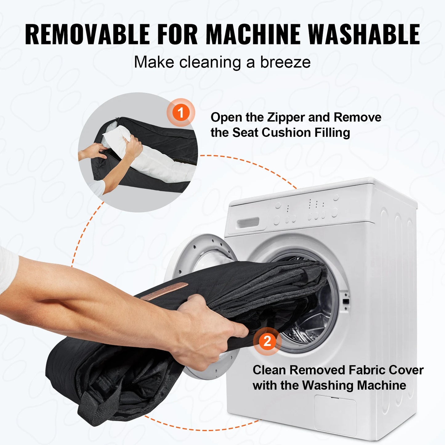 Dog Car Seat Waterproof with Clip-On Safety Leash PP