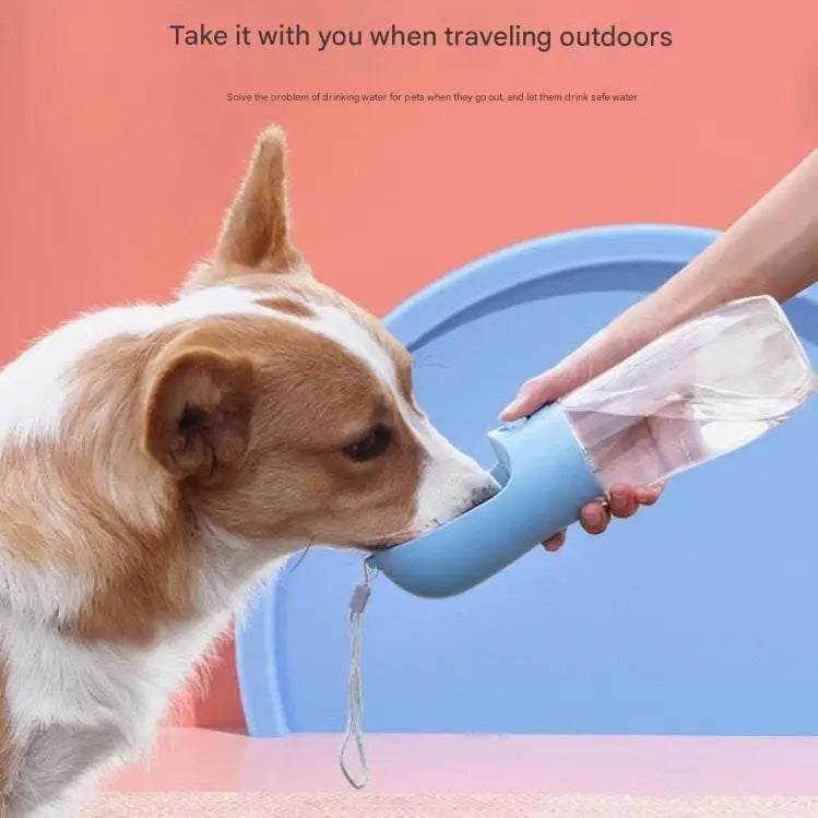 1pc Portable Dog Water Bottle, Plastic Leak Proof