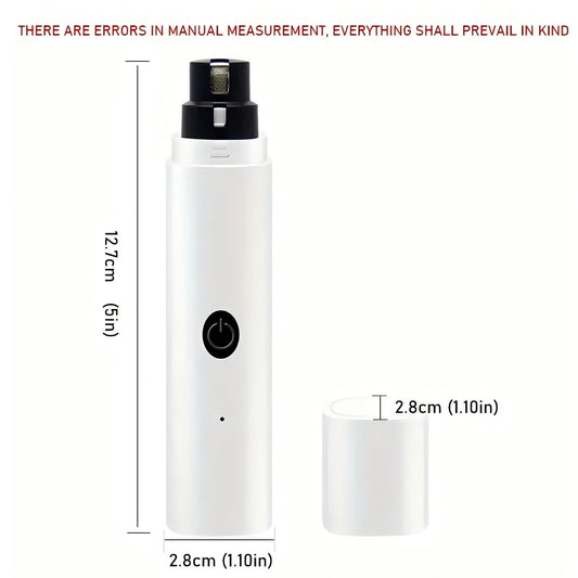 Electric Pet Nail Grinder USB Rechargeable Cat & Dog Nail Clipper